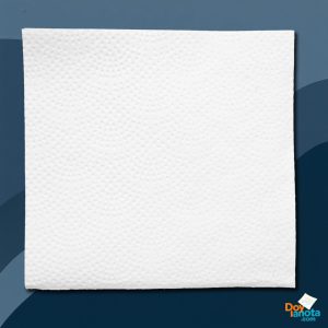 Servilleta 20x20 anónima o genérica blanca gofrado puntos