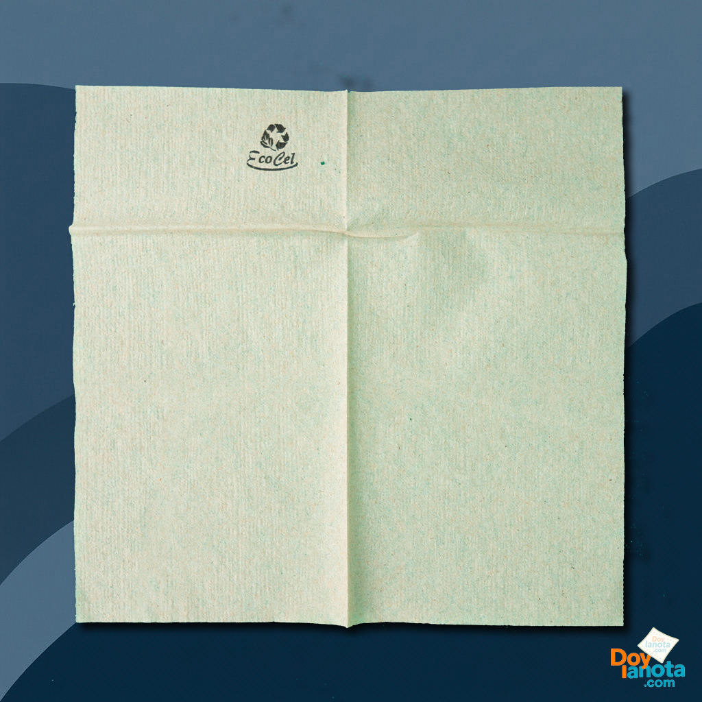 Servilleta mini bar anónima o genérica natural ecocel miniservi desplegada