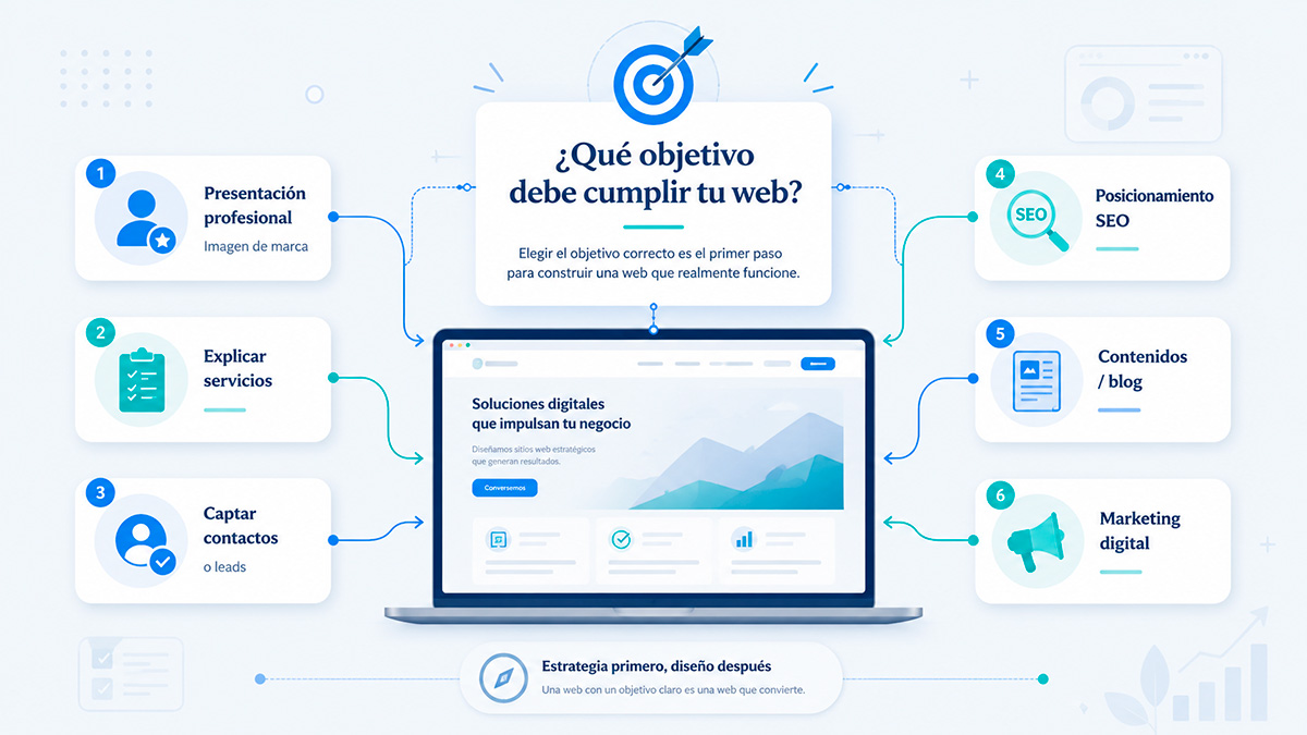 Objetivo página web