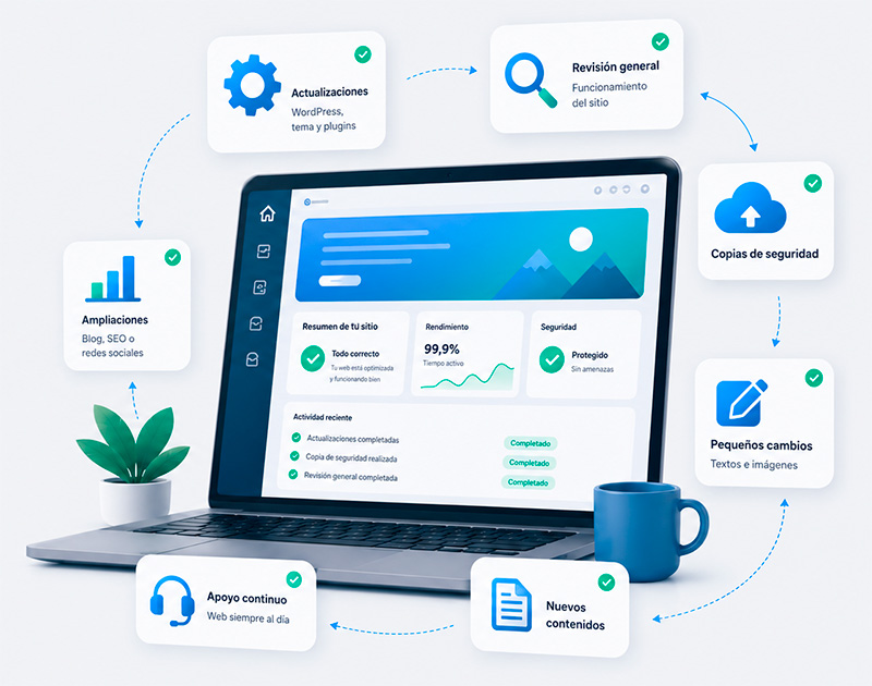 Servicios mantenimiento web