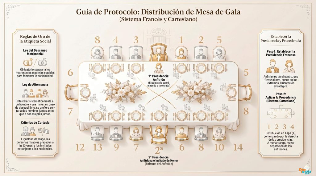 distribución de la mesa