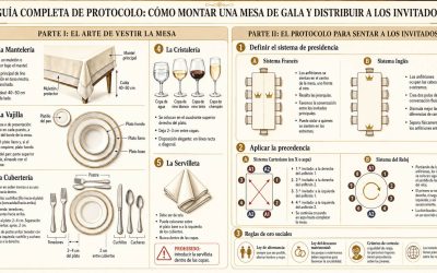 Cómo Montar una Mesa de Gala y Distribuir a los Invitados